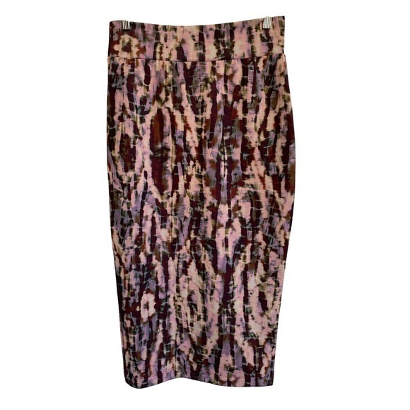 Bryn Walker Tie Dye Sloan Skirt Long Tube Pencil Skirt‎ Corteccia Print - S EUC - Picture 2 of 15